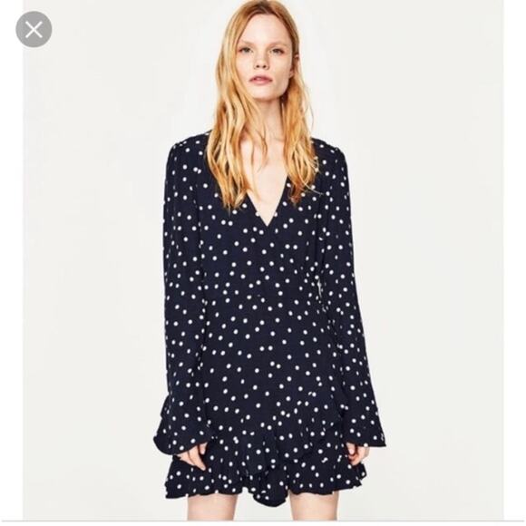 Zara Trafaluc| Navy Blue Polka Dot Romper - Picture 11 of 11